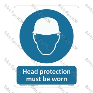 Products: MA51 – Head Protection Must Be Worn Sign
