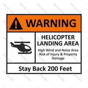 Products: CYO HS01 – Helicopter Safety Sign