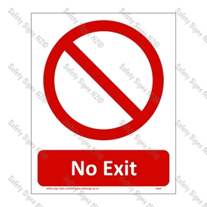 Products: CYO PA43 – No Exit Sign