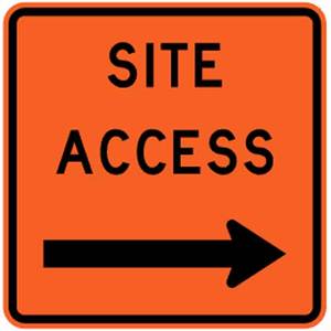 Site Access Right Sign – Level 2