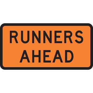 Pedestrian Cylist Signs Safety Signs Direct: Runners Ahead Sign – Level 2