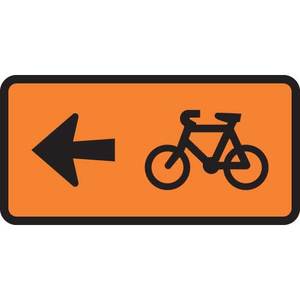 Pedestrian Cylist Signs Safety Signs Direct: Cyclist Turn Left Sign – Level 1