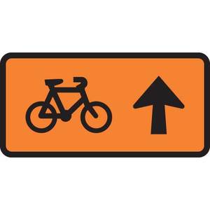 Pedestrian Cylist Signs Safety Signs Direct: Cyclist Straight Ahead RH Sign – Level 1