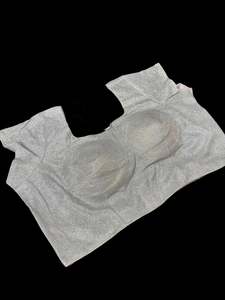 Silver color Shimmery work padded blouse (extra fabric inside to expand the size&hellip;