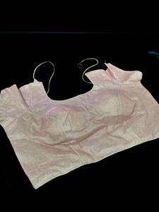 Rose gold color Shimmery work padded blouse (extra fabric inside to expand the s&hellip;