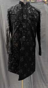 (Video clip attached )Black color based black color heavy embroidery & sequined &hellip;