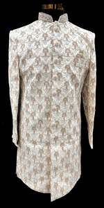 (Video clip attached )Cream gold beige based pastel pink color heavy embroidery &hellip;