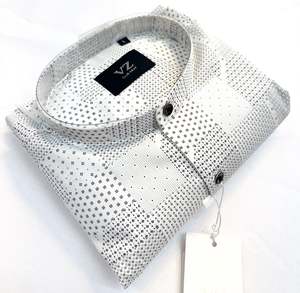 Cotton based beautiful mat look plain Chinese Collar Shirt