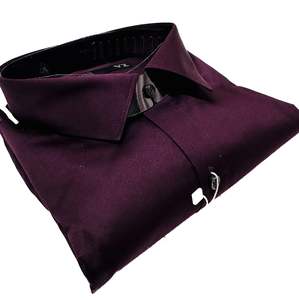 Shirts: Cotton based beautiful mat look plain Shirt