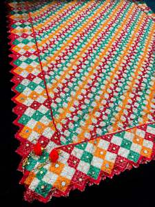 Pure chiffon based very Heavy work Phulkari dupatta all over stone work with Ghu&hellip;