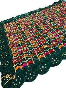 Pure chiffon based very Heavy work Phulkari dupatta all over stone work and mirror