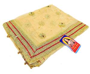 Netting based heavy embroidery with stone work Bridal Dupatta