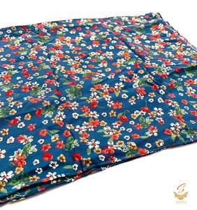 Porpoise grey colour floral print chiffon based beautiful hijab