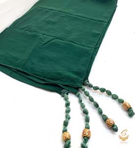Hijaab: Bottle green colour georgette based beautiful hijab