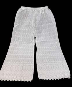 Cotton based Chikankari work Plazo (length 38inches,stretchable waist size up to&hellip;