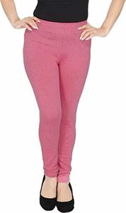 Leggings Or Tights: Peachy pink colour woolen stretchable laggings