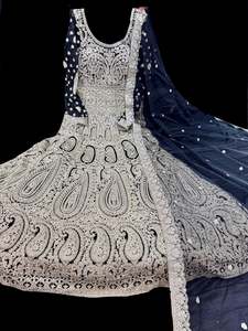 (Video clip attached)Black color netting Based bridal style heavy design stones &hellip;