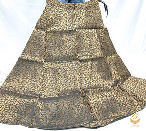 Black colour Brocade Silk based big flared skirt (can be styled with Poncho Blou&hellip;