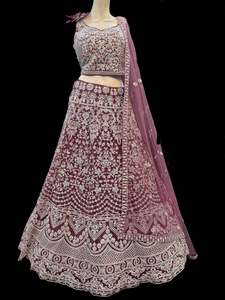 (Video clip attach)size 40(upto 42) fully stitched Iris Purple color full of emb&hellip;