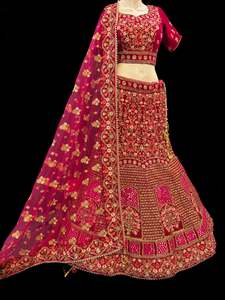 (Video clip attach)size 42(upto 46) fully stitched Hot Pink color full of embroi&hellip;