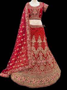 (Video clip attach)size 42(upto 46) fully stitched Red color full of embroidery &hellip;
