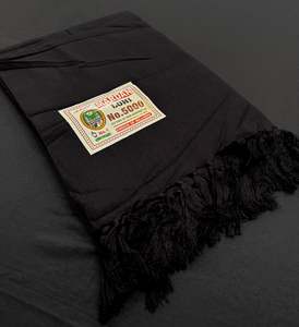 Mens Woolen Shawl Lohi: Black color Men's Plain pure Woollen Mardan Lohi/Shawl