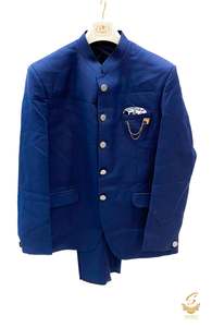 Mens Suit: Nevi Blue colour beautiful soft fabric jodhpuri suit