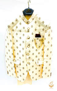 Mens Suit: Brocade Jodhpuri Suit for Men