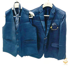 Mens Suit: Anchor Grey colour Mens 4 Piece suit