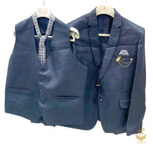 Mens Suit: Anchor Grey colour Mens 4 piece suit
