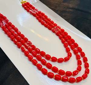 Sherwani Necklace Moti Mala: Pearls beautiful mala for groom sherwani