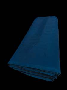 Crape: Peacock Blue color Pure and soft Crepe Silk Fabric (per meter)
