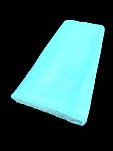 Crape: Bright Aqua color Pure and soft Crepe Silk Fabric (per meter)