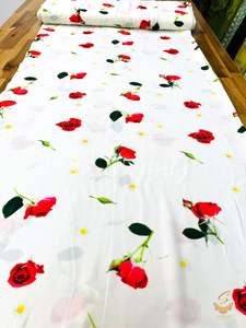 Fiona Digital Print Fabric: Fiona Digital Print beautiful soft fabric(Per meter) 116cm width