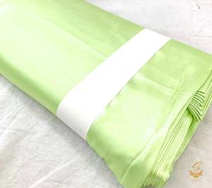 Japanese Satin: Pastel pista colour japanese satin (per meter) 126cm width