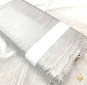 grey silver colour japanese satin (per meter) 126cm width
