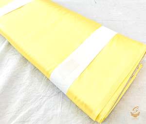 Japanese Satin: Lemon colour japanese satin (per meter) 126cm width