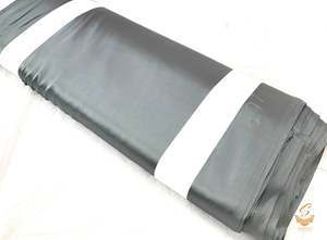 Japanese Satin: Dark Grey colour japanese satin (per meter) 126cm width