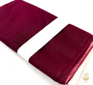 Dark wine colour netting Fabric (per meter)146cm width
