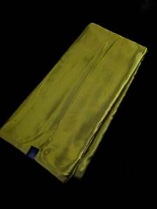 Satin: Mehndi (henna Green) colour Satin Silk beautiful soft fabric(Per meter) 112cm width