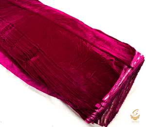 Dark MAzenta colour velvet fabric (per meter) 117 cm width