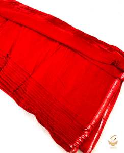 Chilli Red colour velvet fabric (per meter) 117 cm width