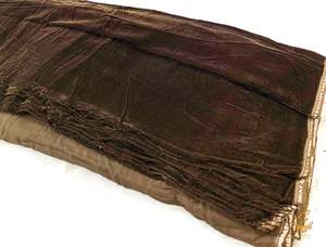 Velvet Fabric: Dark brown colour velvet fabric (per meter) 117 cm width