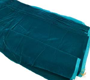 Velvet Fabric: Dark Teal colour velvet fabric (per meter) 117 cm width