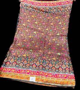 Black Multi Color Kashmiri Pashmina Silk Saree With Blouse Piece (very soft to s&hellip;