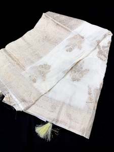 Cream color Beautiful Very Soft Pure Dola Silk Beautiful Saree (very soft to set&hellip;