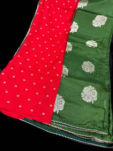 Silk Sarees 2: Beautiful Sarees with contrast color border & Pallu with beautiful design Very Very Soft Pure Dola Silk Beautiful Saree (very soft to set the pleates)