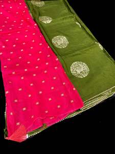 Silk Sarees 2: Beautiful Sarees with contrast color border & Pallu with beautiful design Very Very Soft Pure Dola Silk Beautiful Saree (very soft to set the pleates)