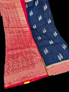 (Video clip attached)Black color saree with Red border & Pallu with beautiful pa&hellip;