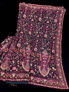(Video Clip Attached ) Black color Pure Georgette Chiffon Based Multicoloured Em&hellip;